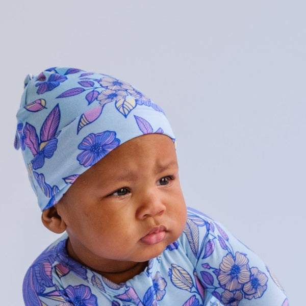 Orchid Bloom Swaddle & Beanie Set