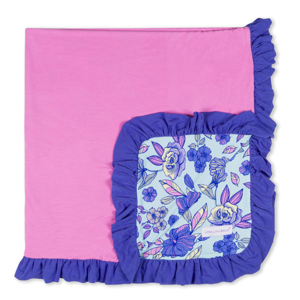 Orchid Bloom Reversible Blanket