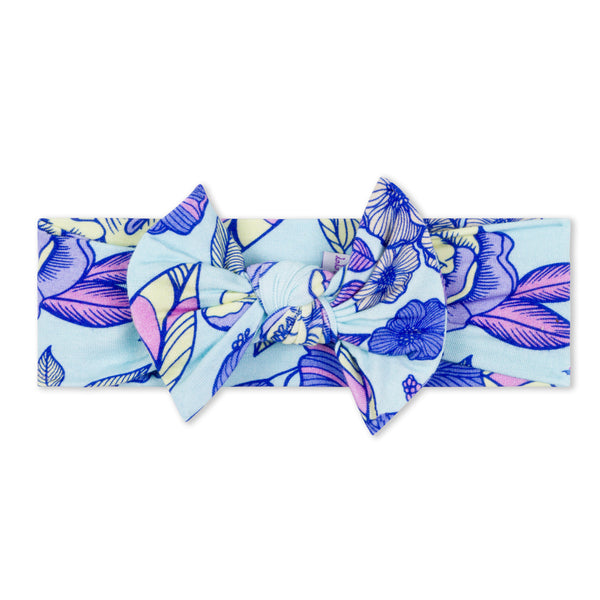 Orchid Bloom Bow Headwrap