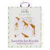 Giraffe Swaddle & Beanie Set